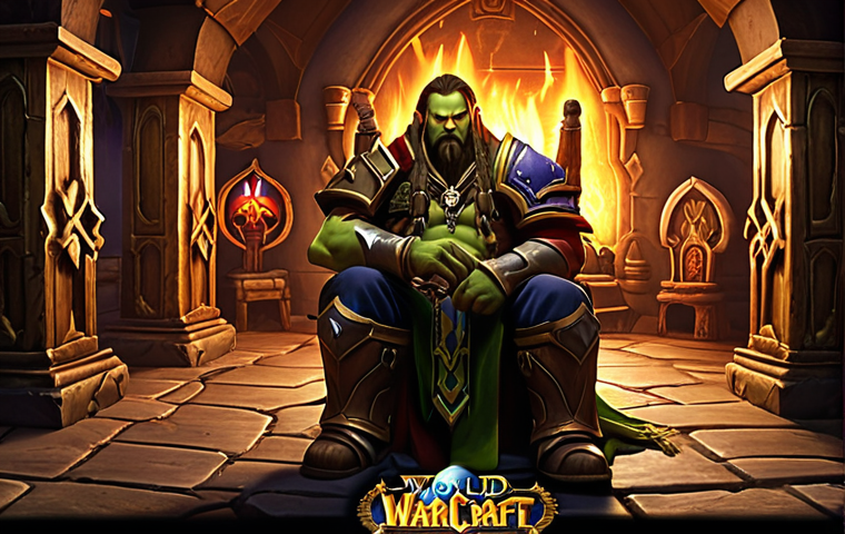**Prompt:** Nostalgic scene of a gamer, surrounded by Warcraft 3 imagery, illuminated by the glow of the monitor. Emphasize the epic fantasy setting, with subtle hints of the player's emotional connection to Azeroth. Include elements of classic Warcraft 3 races and characters.