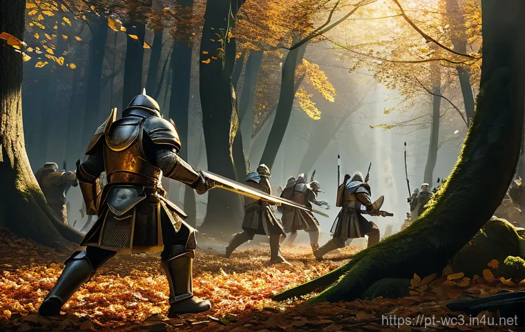 워크래프트3 교전 시 주의사항 - Prompt 1: Dynamic Micro-management in a Forest Skirmish**