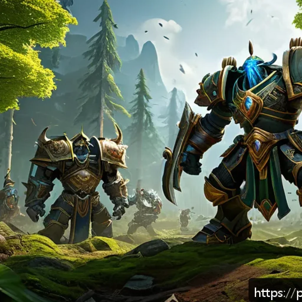워크래프트3 다음 확장팩 루머 - A dynamic battle scene featuring new Warcraft 3 factions with exotic and hybrid units, showcasing ch...